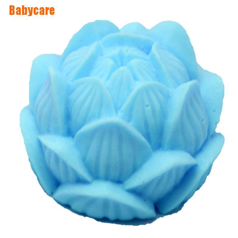 Khuôn Silicone Làm Nến / Xà Phòng Hình Hoa Sen 3d diy