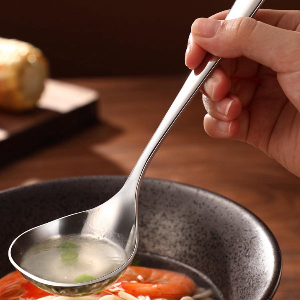 Shanrong Muôi Múc Canh Bằng Thép Không Gỉ Dày Dặn Dùng Trong Khách Sạn