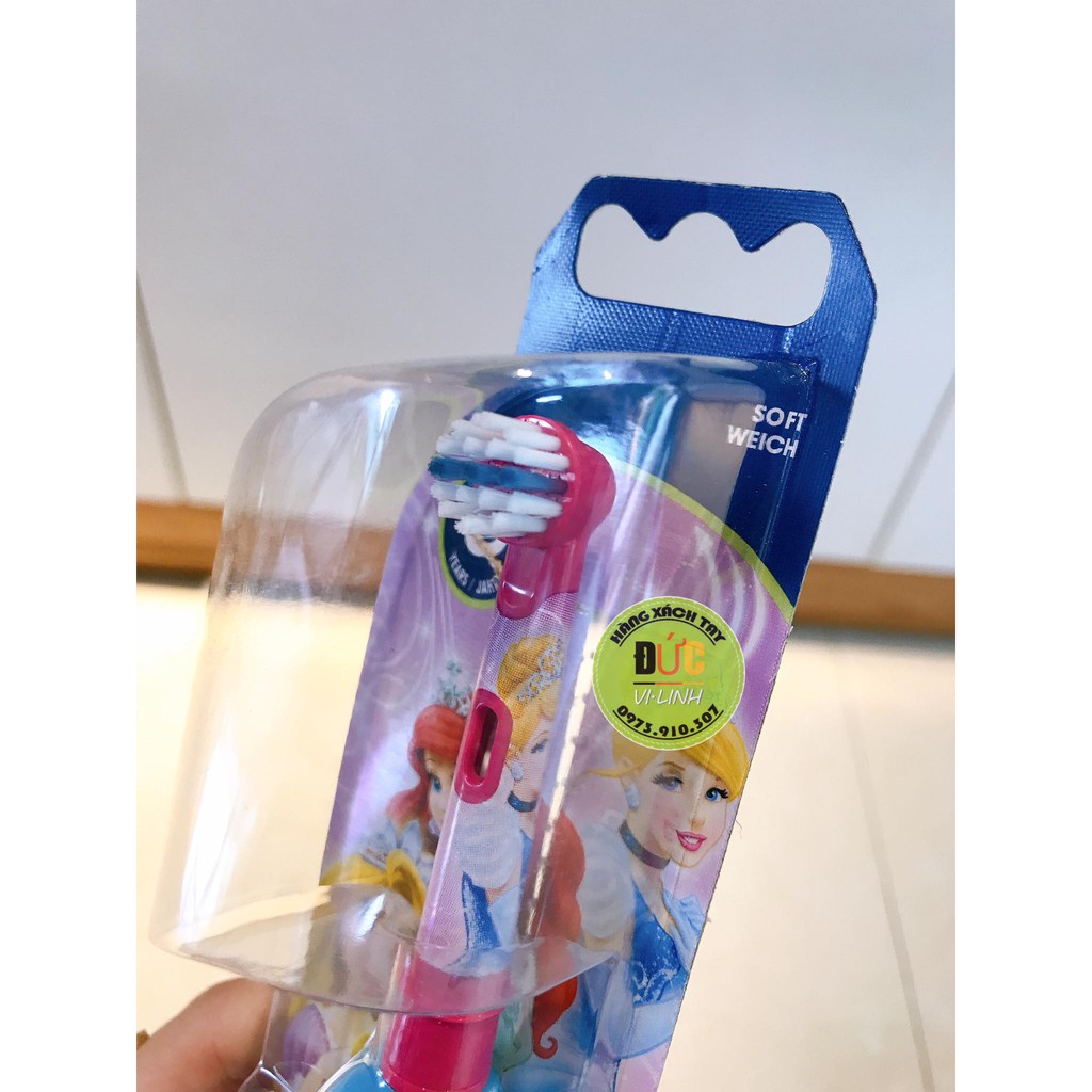 Bàn Chải Điện Và Pin Oral B Kids Cho Bé Gái Từ 3 Tuổi