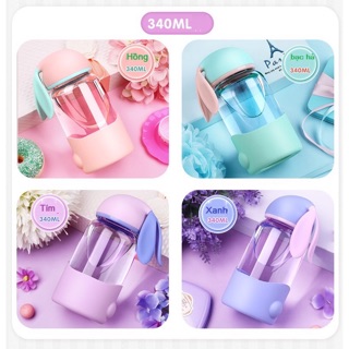 BÌNH NƯỚC TAI THỎ thủy tinh