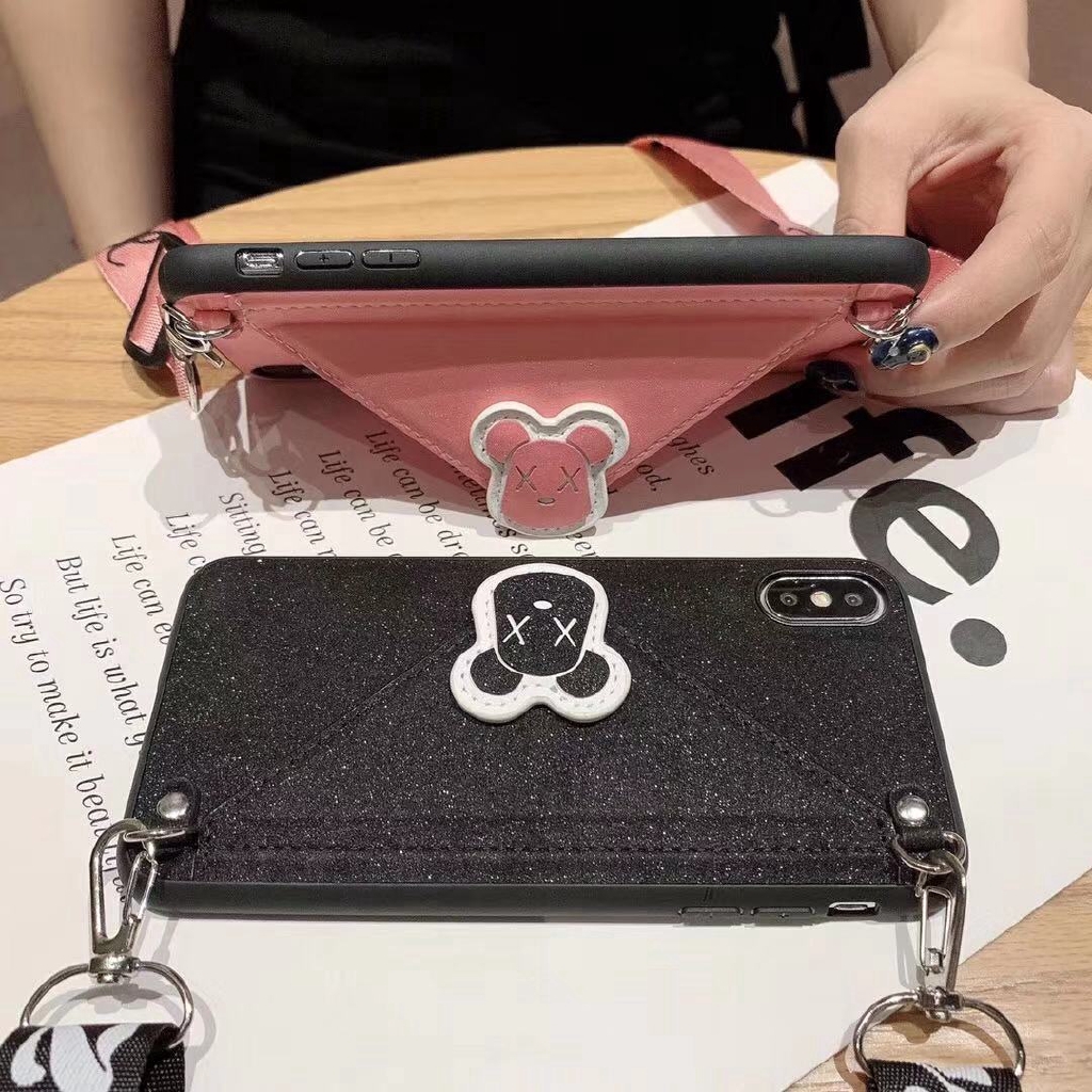 Ốp điện thoại dạng ví hình con gấu cho OPPO A3S a5 A5S A7 A3 A9 F11 F9 F1 F3 PLUS R9 R9S R11 R11S R17 PRO RENO R15X K1 | BigBuy360 - bigbuy360.vn