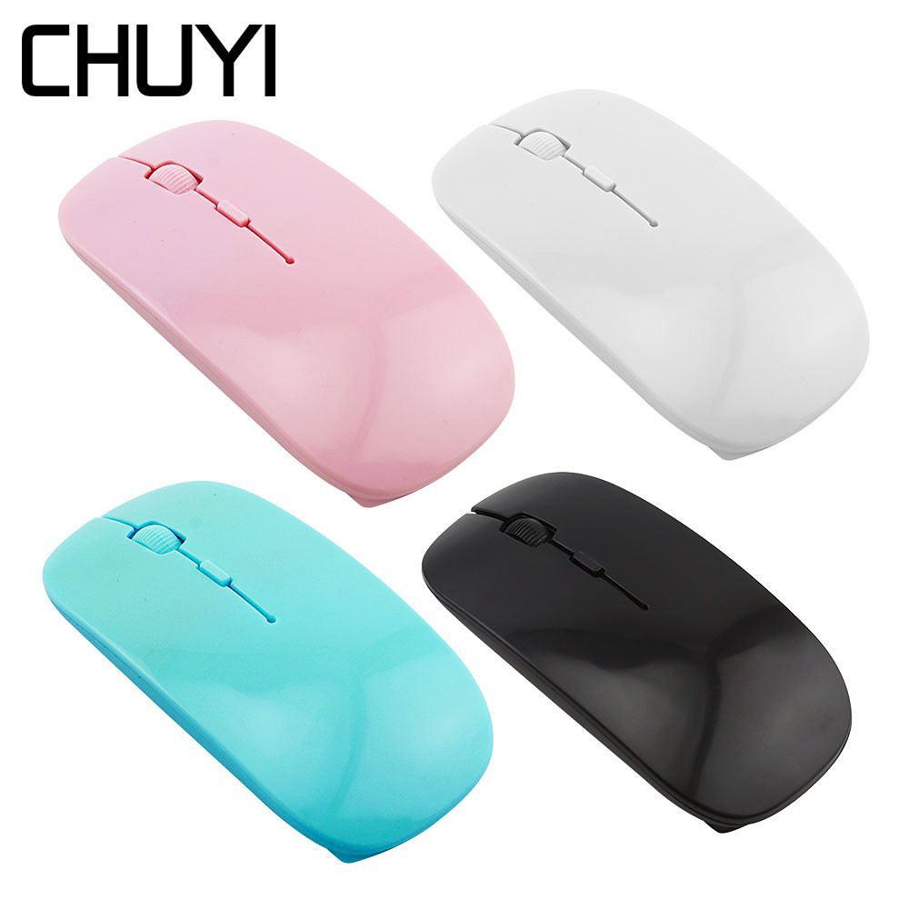 Chuột Màu Mỡ Vô Tuyến USB Đôi Nón Giống Hệt Con Chuột Siêu Mỏng Chuột Màu Hồng Chuột Để Chạy Máy Tính