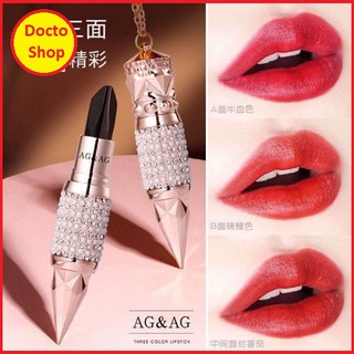 Son Kim Cương 3in1 3 màu lì dưỡng ẩm