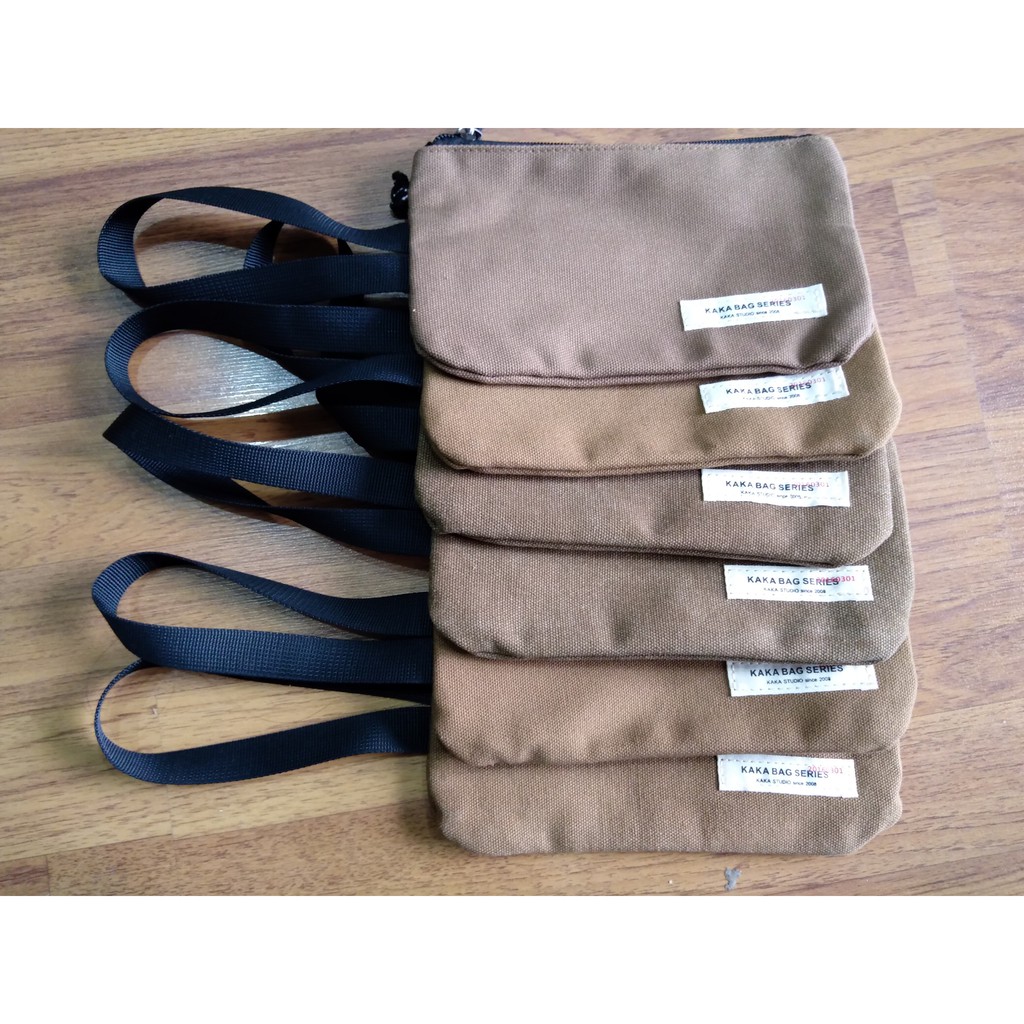 Ví vải bố 2 lớp siêu dày - Nâu