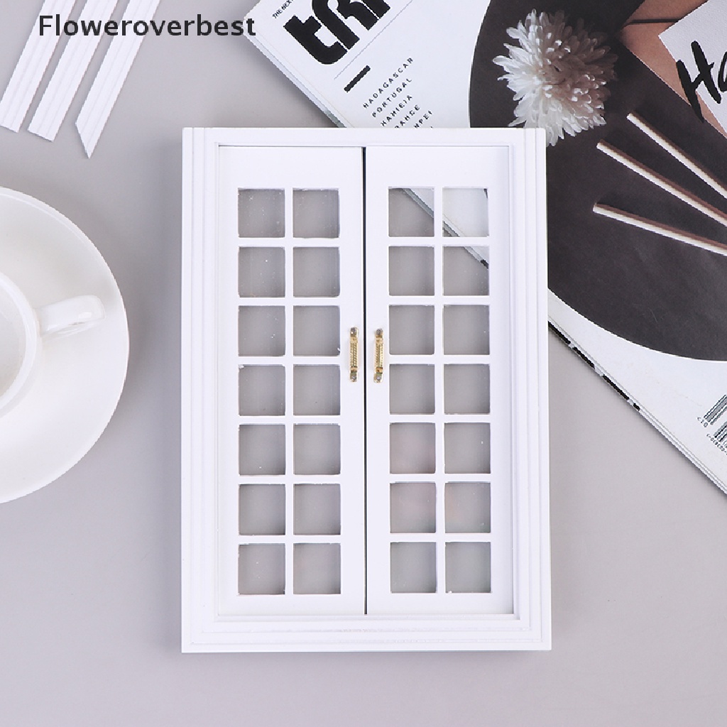 Cửa sổ mini tỉ lệ 1:12 trang trí nhà búp bê xinh xắn