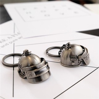 Móc Khóa Mũ 3 PUBG - Mô Hình Thép Không Gỉ Đóng Mở Mặt Trước