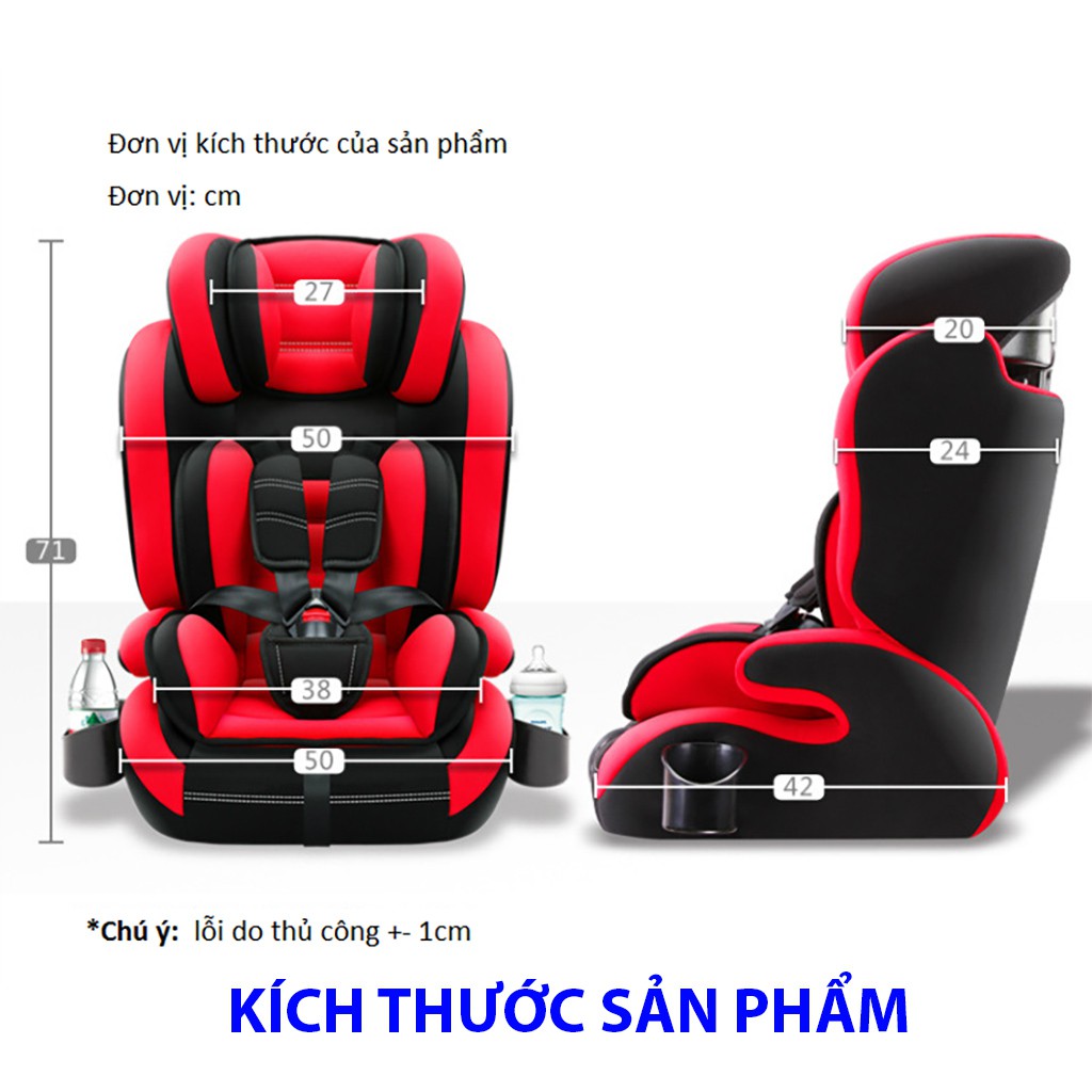 Ghế Ngồi Ô Tô Trẻ Em CAO CẤP Carmind Children Safety Seat Cho Bé Từ 9 Tháng - 12 Tuổi