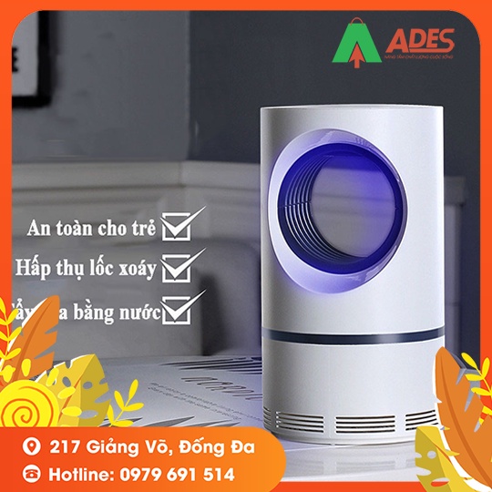 Máy Bắt Muỗi Thông Minh - Đèn Led Xanh Hút Côn Trùng , Muỗi , Bọ