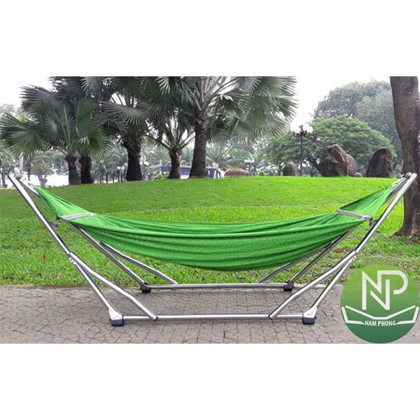 Võng xếp inox khung tròn 304  chính hãng giá rẻ sáng bóng lưới cỡ lớn bảo hành 2 năm | BigBuy360 - bigbuy360.vn