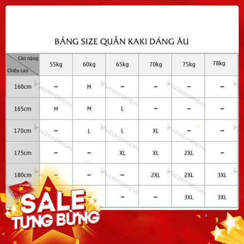 Quần Kaki Nam VICERO Chất Co Giãn Phong Cách Hàn Quốc - Hàng nhập khẩu