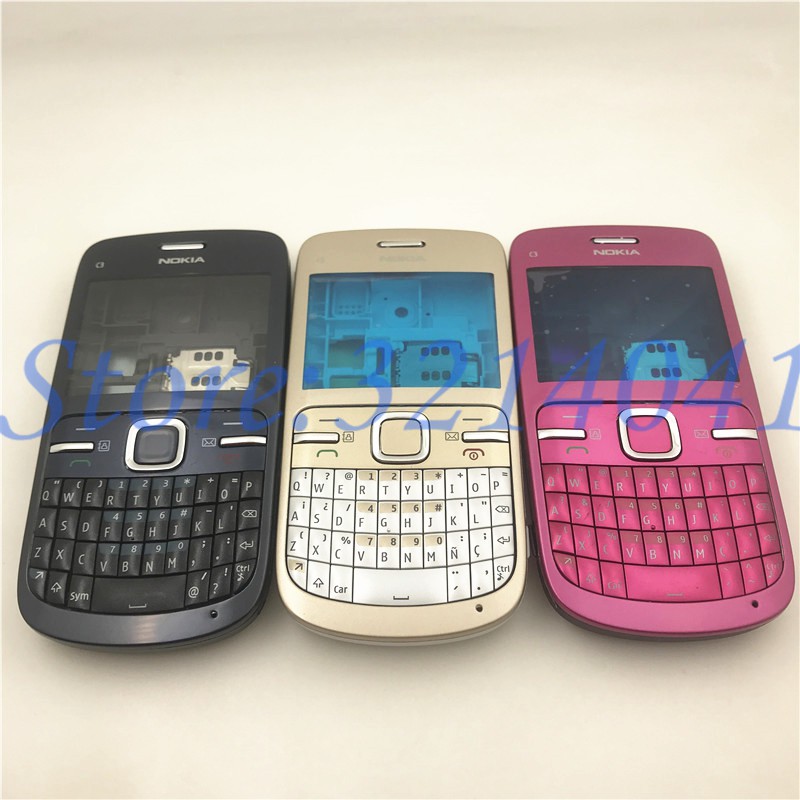 Ốp Điện Thoại + Bàn Phím Chữ Tiếng Anh Cho Nokia C3-00 C300 C3