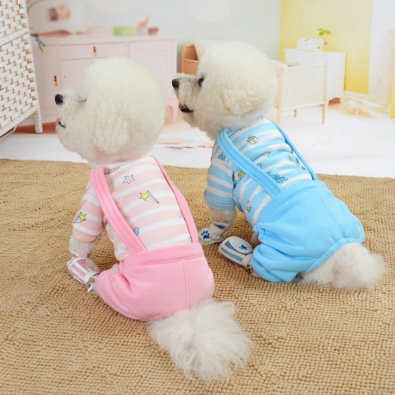 Bộ đồ ngủ in hình hoạt hình 4 chân đáng yêu dành cho chó