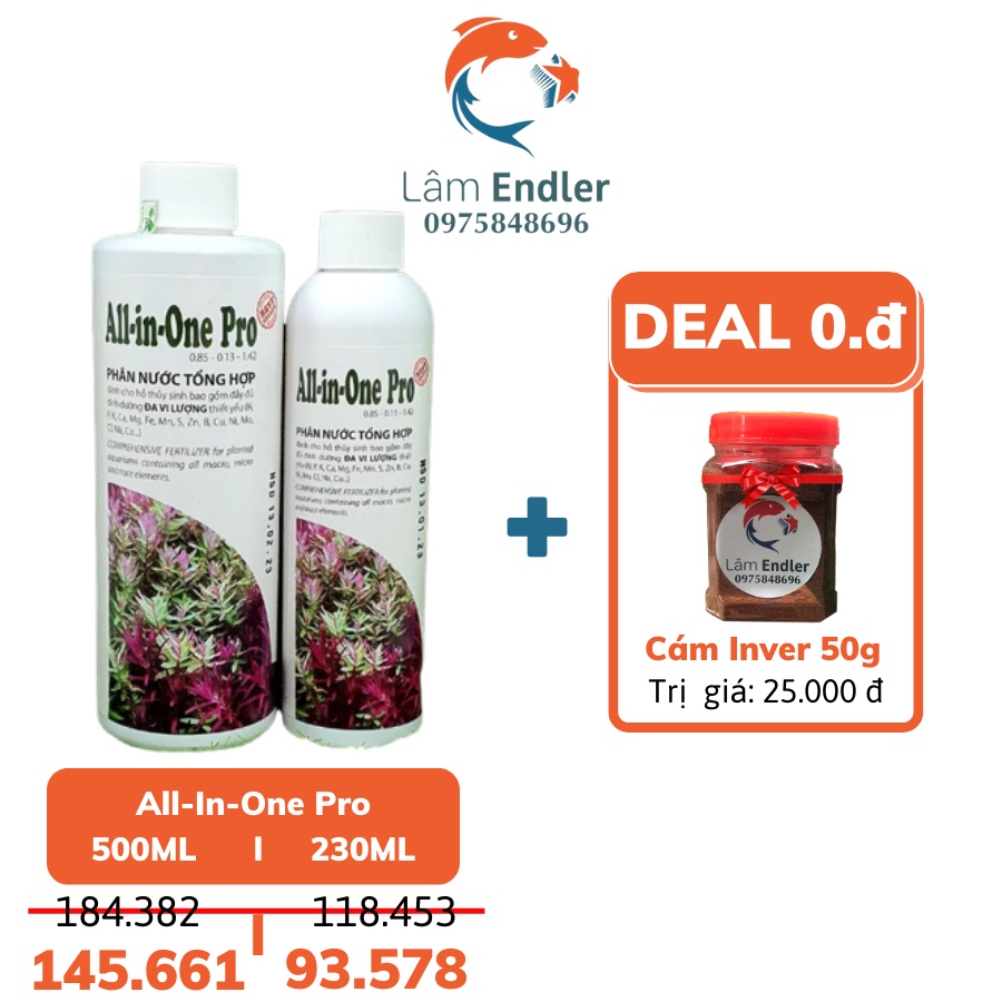 All-In-One Pro - Phân nước thủy sinh tổng hợp đa lượng, vi lượng - Tiết kiệm lên tới 45.999