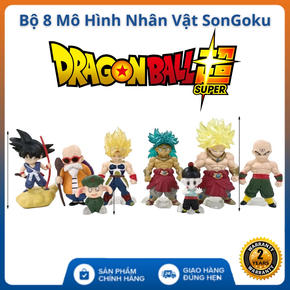 Mô hình nhân vật 7 viên ngọc rồng Dragon Ball - 8 nhân vật chibi dễ thương - cao 3-7cm siêu ngầu