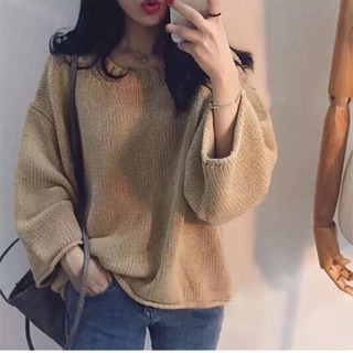 Áo len croptop tay rộng
