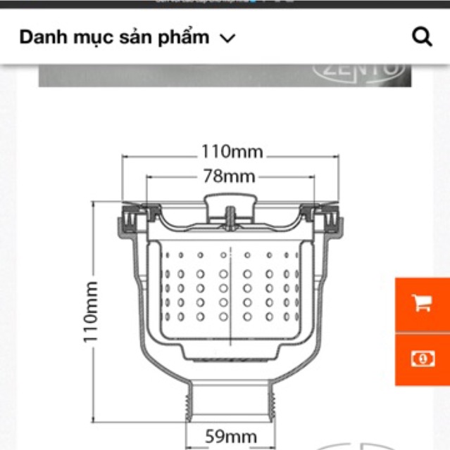 Xi Phông bộ xẢ thoát nước chậu rửa chén 2 hộc