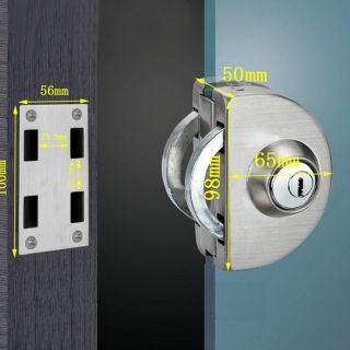 Khóa Bán nguyệt Đơn - Khóa Cửa Kính