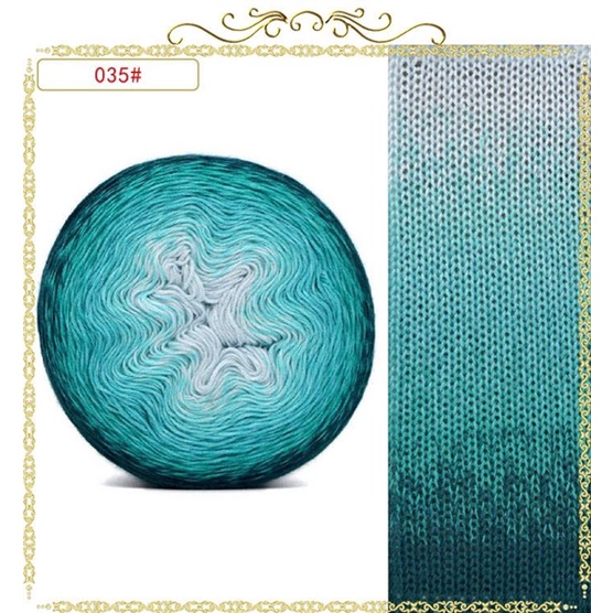 250gr Satin Merino loang cầu vồng