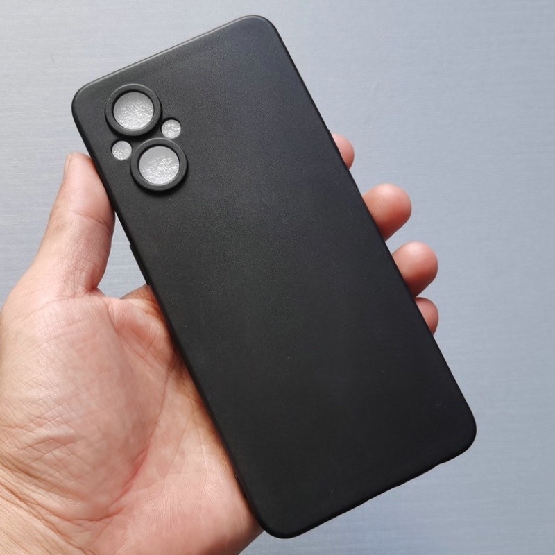 Ốp lưng dẻo màu đen cho Oppo Reno 7Z Silicon chống bám bẩn Vân tay cao cấp