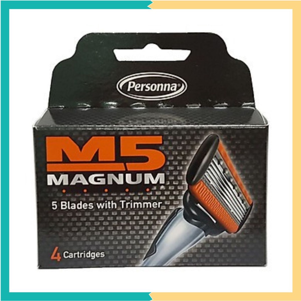 Hộp 4 lưỡi dao cạo râu M5 magnum