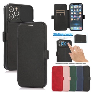 Ốp Điện Thoại Da Nắp Gập Có Ngăn Trượt Đựng Thẻ IPhone 14 Pro Max 13 Pro Max
