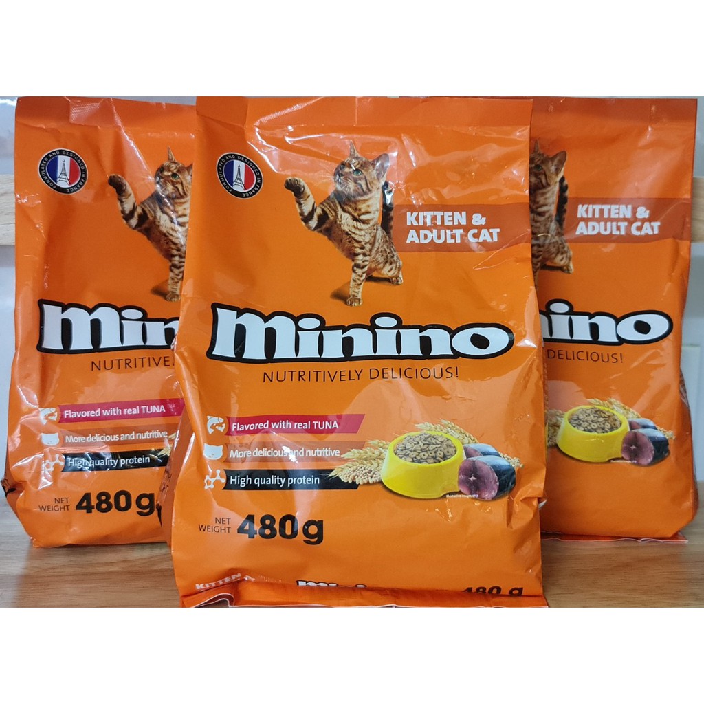 Minino 480g - Hạt thức ăn Mèo giá rẻ