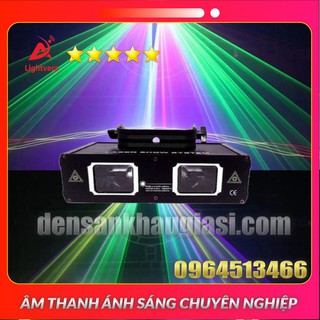 Đèn Laser Quét Tia Đèn Laser 2 Cửa 7 Màu Dành Cho Phòng Bay Phòng Karaoke Đèn Sân Khấu Lightvera