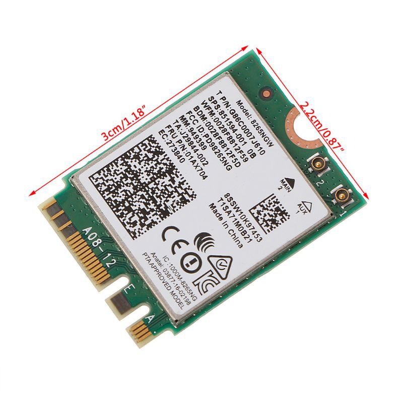 Card Wifi Không Dây Ngff Ac8265 8265ngw M.2 2.4 / 5ghz