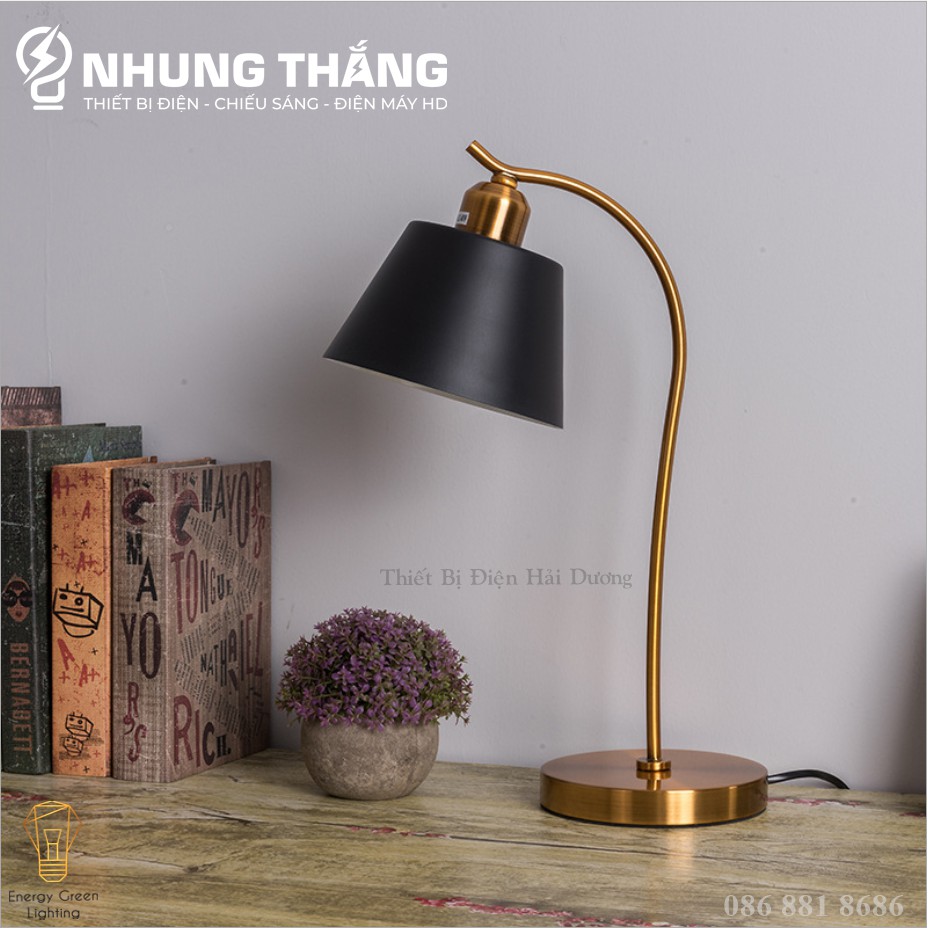 Đèn Bàn Học Đọc Sách, Làm Việc S3049 - Khung Kim Loại - Kiểu Dáng Sang Trọng - Tặng Kèm Bóng Led - Bảo Hành 12 Tháng