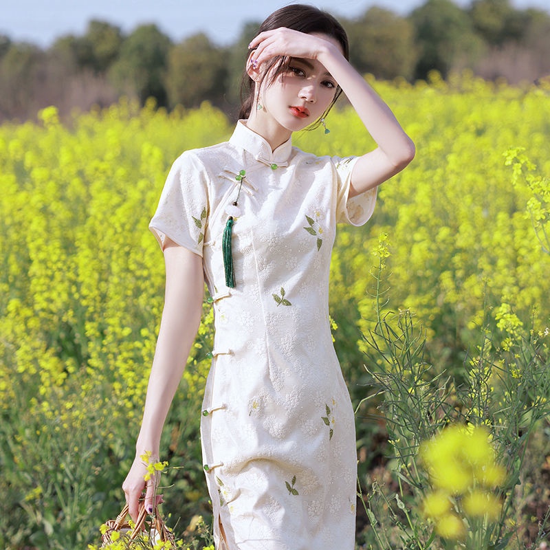 Đầm Sườn Xám Cách Tân Thời Trang Dành Cho Nữ