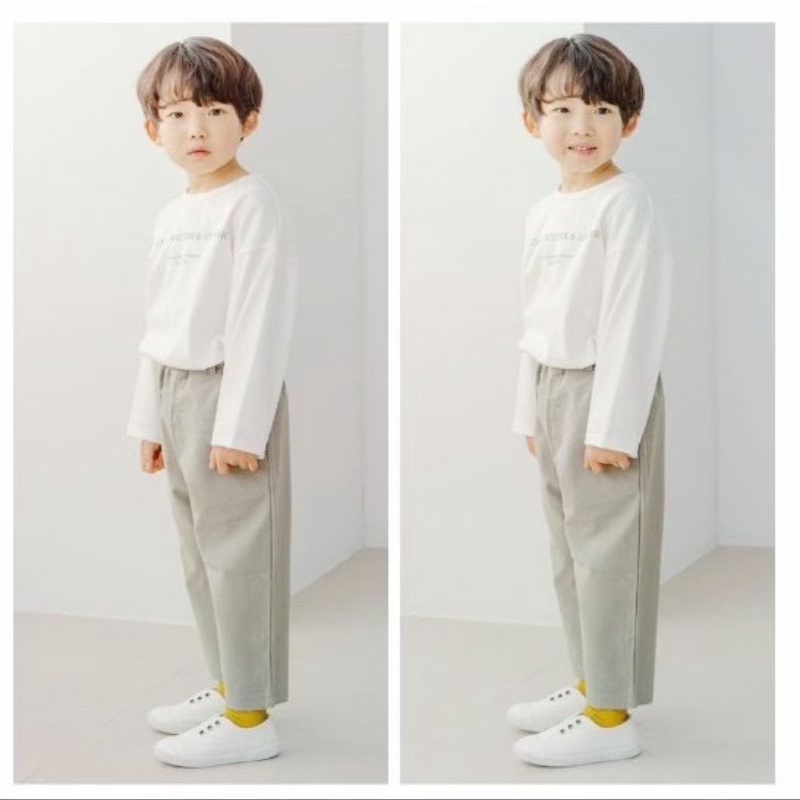 Quần dài kaki Petite túi xéo trai gái