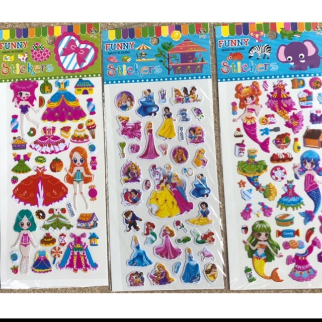 Sticker dán nổi hình cô gái