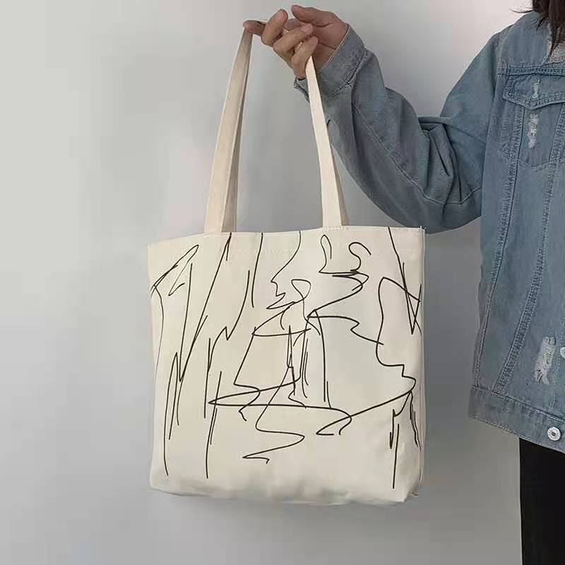 Túi Xách Nữ Vải Canvas Phong Cách Retro Nhật Bản Thời Trang Mới