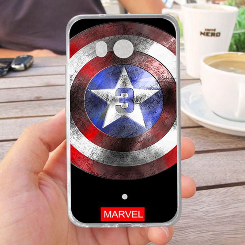 Ốp điện thoại silicon họa tiết siêu anh hùng Avengers HTC U11