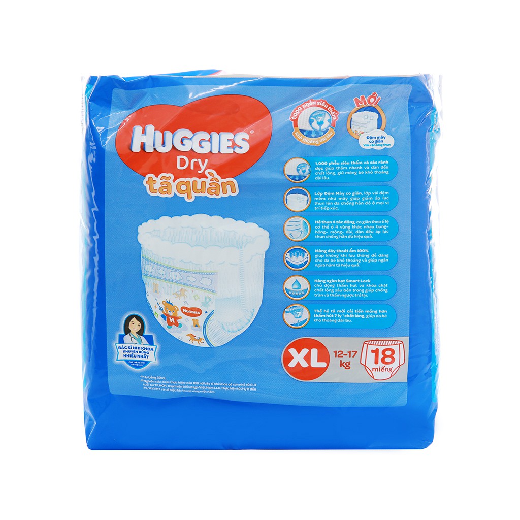 Miếng lót sơ sinh Huggies Dry size NB1 100 miếng (cho bé dưới 5kg)