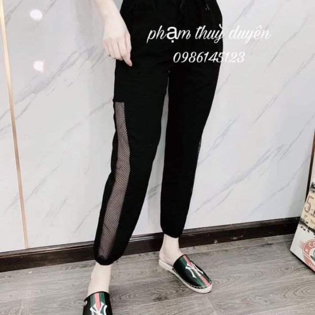 Quần lưới cá tính đũi mềm mịn