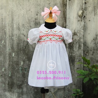 [COMBO GIẢM GIÁ]-IB shop tư vấn-Váy Trẻ Em Thêu Smock Xuất Khẩu Châu Âu