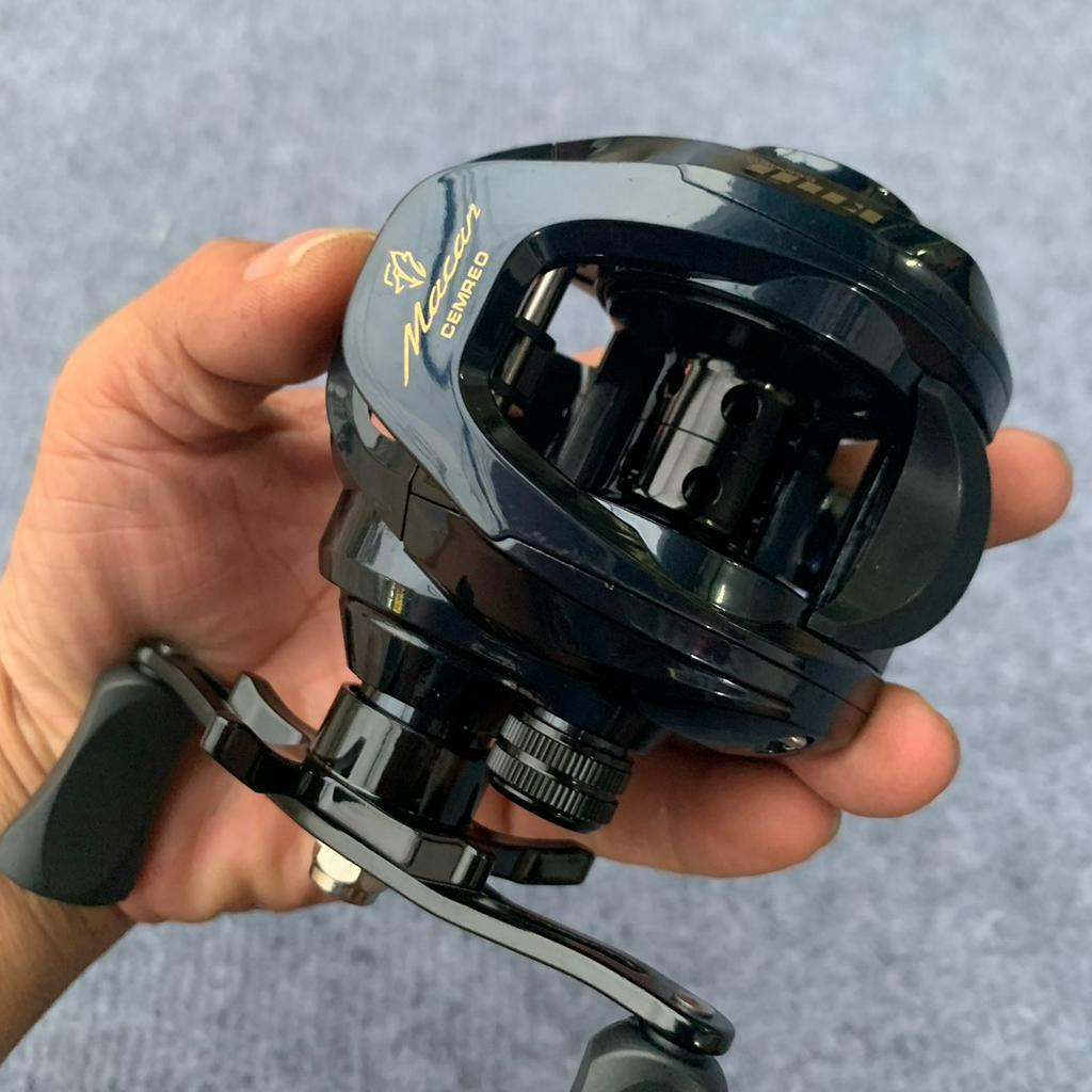 Combo cần lure ngang giá rẻ Penn Squadron máy cemreo tiếng drak lick kèm dây dù pe 7 màu