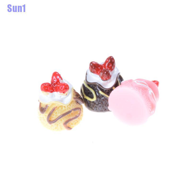 Set 5 Mô Hình Trang Trí Bánh Kem 3d Xinh Xắn