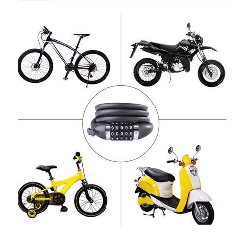 Khoá xe đạp mật mã 5 số tonyon