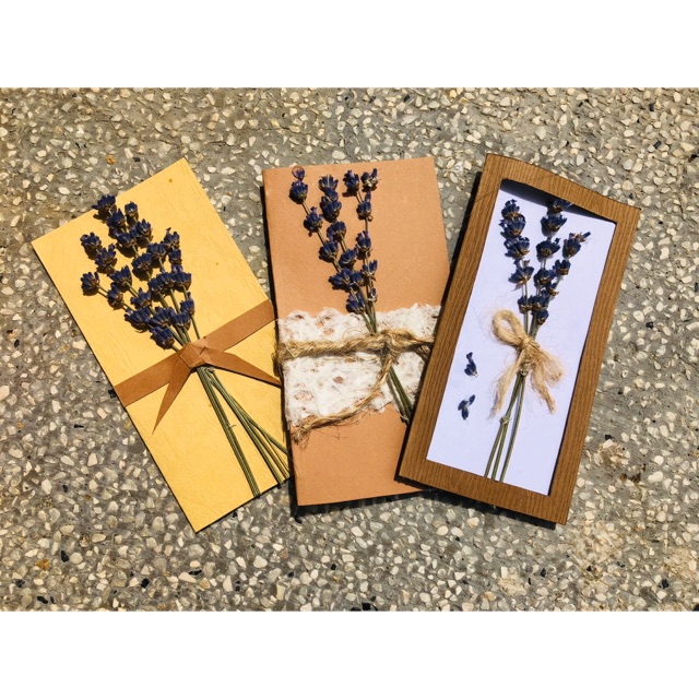 Thiệp lavender Handmade