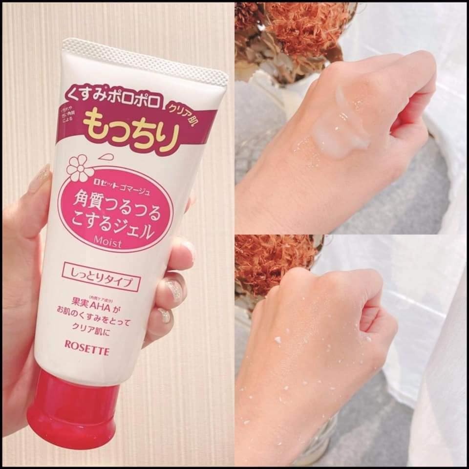 Gel tẩy tế bào chết dành cho mọi loại da rosette peeling gel Nhật Bản tuýt 120g