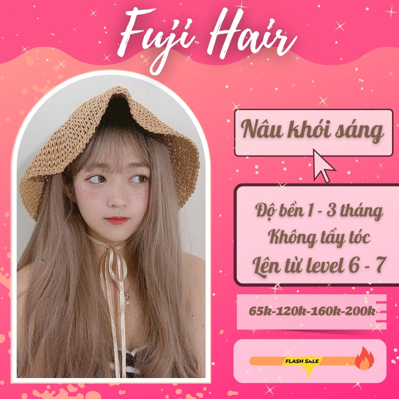 Thuốc Nhuộm Tóc Màu Khói SÁNG Lên Từ Lever 8 Fuji.Haircolor