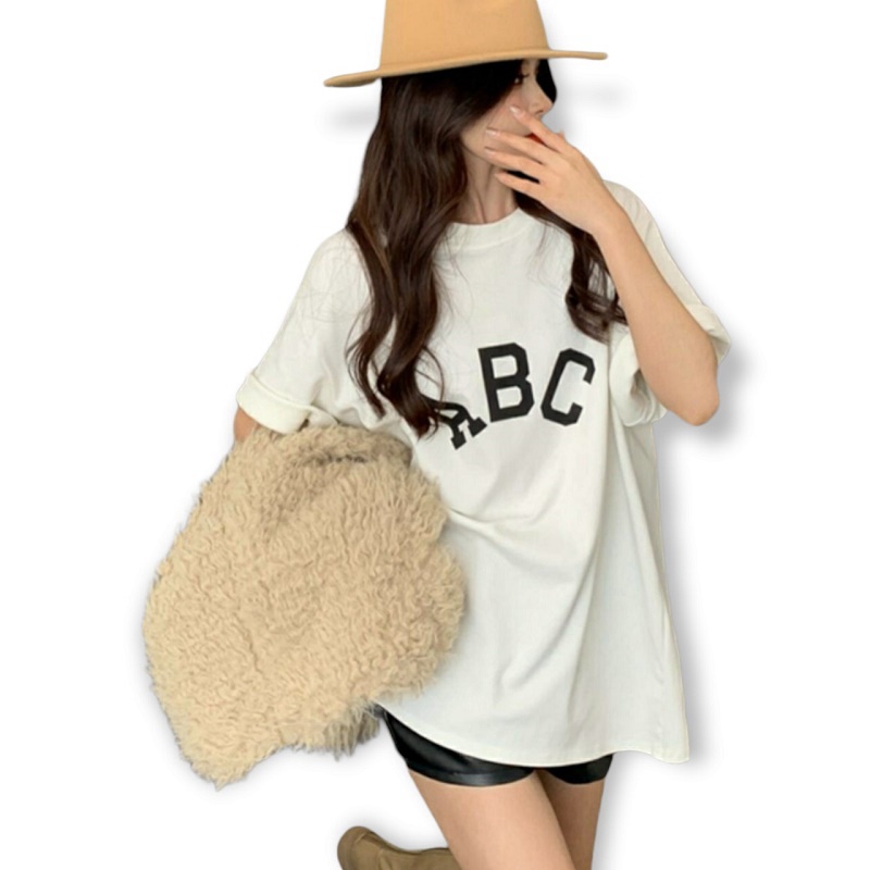 Áo Thun Nữ Form Rộng ABC Tay Lỡ Siêu HOT  - ĐĂNG QUANG CLOTHER
