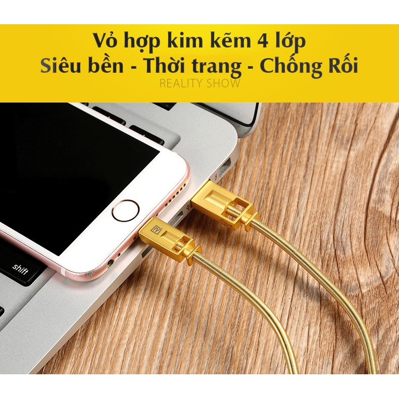 { Xả Kho Cắt Lỗ } Cáp sạc iPhone Ipad Royalty cao cấp Remax RC-056i