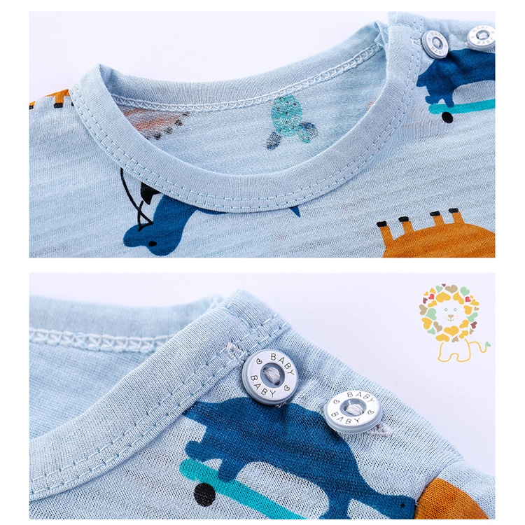 Quần áo dài tay trẻ em bộ ngủ nằm điều hoà cho bé chất cotton mịn bộ sợi tre thoáng khí mẫu mới 2022
