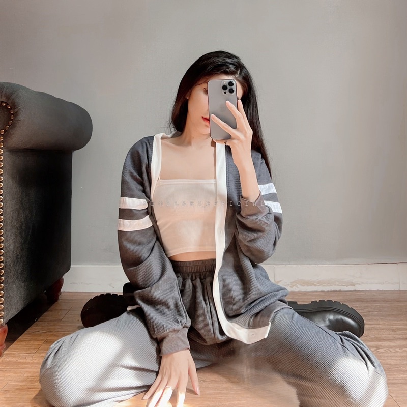 Set Thể Thao Thom Dài 2 Sọc