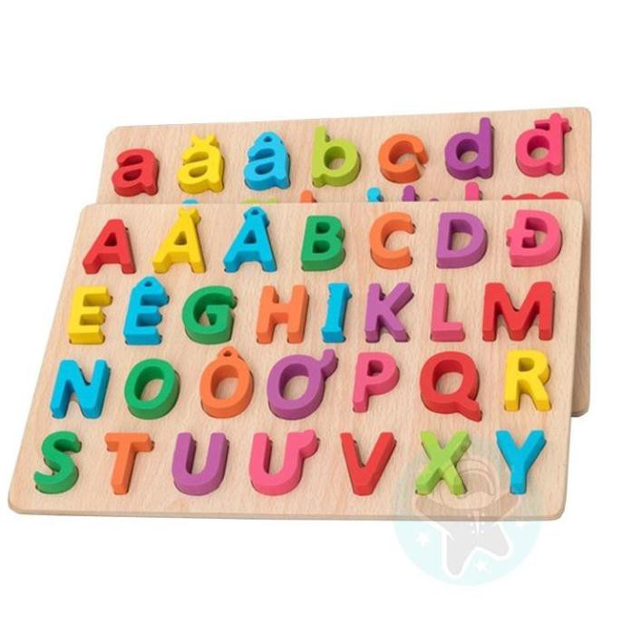 Đồ chơi thông minh cho bé Bảng chữ cái Tiếng Việt montessori cho bé, đồ chơi trí tuệ cho bé Space Kids