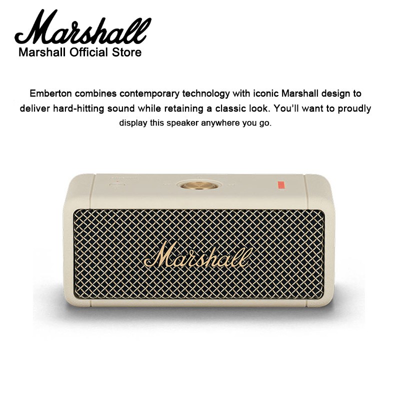 Marshall Emberton Loa Bluetooth   loa bluetooth mini Bảo Hành 1 Năm 100% Nguyên Bản