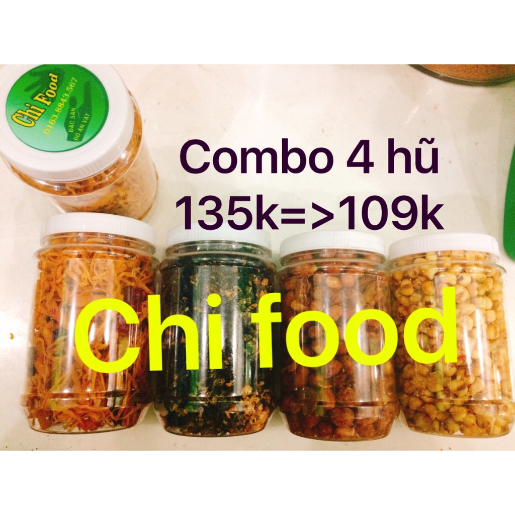 Combo 4 Hũ Đồ Ăn Vặt Hot 109K